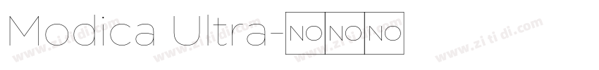 Modica Ultra字体转换